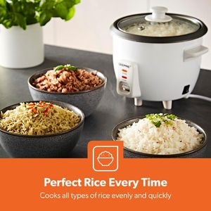 Geepas 0.6L Rice Cooker – Compact Electric Rice Steamer