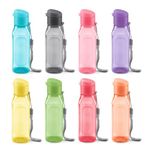 MILTON Sports Water Bottle Square Juice Box 8 Set 10 oz. Great for Juices Milk Smoothies Plastic Wide-Mouth Reusable Leak Proof Drink Bottle/Carton for School Bags Lunch Boxes Gym Flip Lid -BPA Free