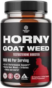 Horny Goat Weed for Male Enhancement - Extra Strength Horny Goat Weed for Men 1000mg per serving Complex with Tongkat Ali Saw Palmetto Extract Panax Ginseng and Black Maca Root for Stamina & Energy