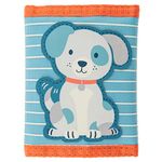 Stephen Joseph, Kids Unisex Wallet, Toddler Wallet for Boys and Girls with Applique Designs, Screen Printed Wallet with Zippered Coin Pocket, Puppy