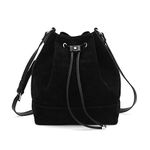 AFKOMST Bucket Bag for Women,Drawstring Shoulder Bag and Designer Ladies Handbags with 2 Shoulder Straps