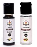 Bakefrillz Vanilla and Mix fruit Food Flavor Essence Combo for Cake Baking, Ice creams, puddings, cookies making, 30 ml x 2