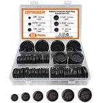 ISPINNER 52pcs 6 Sizes Rubber Grommet, Double Sided Round Rubber Hole Plug, Drill Hole 5/8" 13/16" 7/8" 1" 1-3/16" 1-1/2"