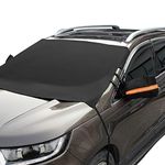 Kohree Car Windshield Snow Cover, 600D Waterproof Car Windshield Sun Cover Protector Four Seasons Fit for Most Cars Trucks Vans SUVs