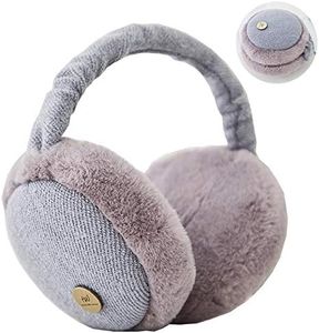 MargGona Warm Earmuffs, Winter Earmuffs for Men and Women, Adjustable Size, Kids Plush Earmuffs, Earmuffs, Foldable, gray, Einheitsgröße