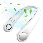 TRILINK Portable Bladeless Neck Fan with 360° Airflow, Mini USB Rechargeable Electric Fan, Personal fan Hands Free Wearable Neckband Small Fans Cooling Quiet for Kids Home Office Travel Sports Outdoor