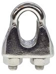 A4 Marine Grade Stainless Steel Wire Rope Clips Clamps Slings U Bolt Clamp Grips DIN741 (Pack of 4) (M4)