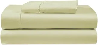 LANE LINEN 100% Egyptian Cotton Bed Sheets - 1000 Thread Count 3-Piece Twin Sheets Set, Long Staple Cotton Bedding Sheets, Sateen Weave, Luxury Hotel Sheets, Fits Upto 16" Mattress - Seafoam