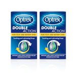 Optrex Double Action Itchy Hayfever Allergy Relief Eye Drops, Soothing for Itchy Dry Tired Eyes, 10ml (Pack of 2)