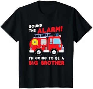 Kids Im going to be a big brother Shirt Firetruck baby reveal T-Shirt