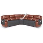 VANSOFY Extra Large Reclining Sectional Couch Covers, Waterproof 5-Piece Sofa Covers for L Shape Sectional Sofa Corner Seater Washable Slipcover for Pets, Dogs(5 Seat Recliner Cover, Charcoal Gray)