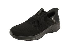 Skechers Men's Ultra Flex 3.0 Smooth Step Slip-in Loafer, Black/Black, 10