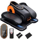 Morelax Under Desk Elliptical Machine for Home with 12 Adjustable Speeds & Remote Control, 2 in 1 Ellipse Leg Exerciser for Seniors Fully Assembled, Quiet & Portable Electric Seated Pedal Exerciser
