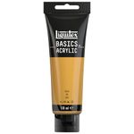 Liquitex Basics Acrylic Paint, Gold, 118 ml Tube