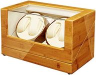 JQUEEN Watch Winder with Quiet Motors (Y-Bamboo)