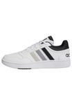 adidas Men's Hoops 3.0 Low Classic Vintage Shoes, Ftwr White Core Black Grey, 10 UK