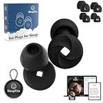 SleepTite Ear Plugs for Sleep - Multi-Purpose Noise Cancelling Earplugs for Sleep, 33dB Sleep Earbuds Ear Plugs Noise Cancelling - Stylish Design for Effective Noise Reduction (Midnight Black)