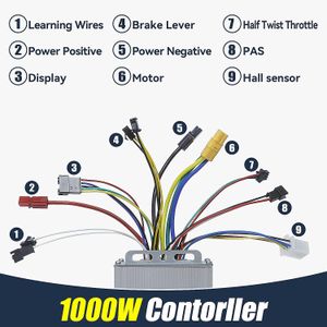 48V 1000W Rear Wheel Electric Bike Conversion Kit