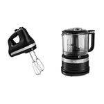 KitchenAid 5-Speed Ultra Power Hand Mixer (KHM512BM) + KitchenAid 3.5 Cup Mini Food Processor (KFC3516BM)