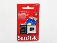 SanDisk Mobile Class4 MicroSDHC Flash Memory Card- SDSDQM-B35A with Adapter 16GB