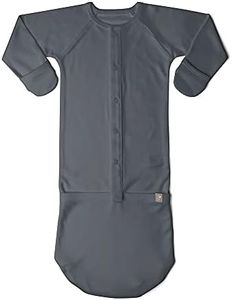 goumikids Viscose Made from Bamboo Organic Cotton Convertible Baby Gown