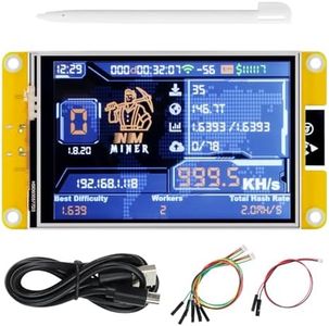 FREENOVE Bitcoin Miner NMMiner NerdMiner, ESP32 CYD 3.5 Inch Touch Display, 320x480 Pixel TN TFT LCD Screen ST7796 Driver, Dual-core 32-bit 240 MHz Microcontroller WiFi+BT, C Code LVGL Tutorial