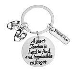 Infinity Collection Drama Teacher Gift, Great Teacher is Hard to Find But Impossible to Forget, Drama Jewelry, Comedy Tragedy, Drama Mask Charm Keychain