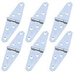 Geesatis 6 Pcs Strap Hinges Heavy Duty Hinge 2 inch Cabinet Hatch Door Hinge, with Mounting Screws