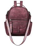 FADEON Mini Backpack Purse for Women, Designer Leather Cute Backpacks Shoulder Bag, PU Fashion Purses Satchel