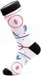 Hockey Players on Ice Fun Crew Sock