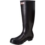 Hunter Original Women's Tall Waterproof Wellington Boots (Black, UK Size 5)