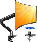 ErGear Single Monitor Mount for 13 to 35 inches Ultrawide Screens, Holds 26.4lbs, Gas Spring Single Monitor Arm, Single Monitor Stand with Swivel, Tilt, Rotation for Home and Office, VESA 75/100mm