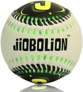 JIOBOLION LED Glow in The Dark Baseball - Rechargeable 6-Color Changing Ball with Type-C Charging, Official Size & Weight for Night Games, Training, Gifts for Baseball Fans All Ages (Black)