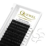 Eyelash Extensions 0.15 C Curl Mix8-14mm QUEWEL Classic Eyelash Extensions Eyelash Individual Lashes Lash Extension Russian Matte Black Tray Individual Lashes for Salon Use (0.15 C Mix8-14mm)