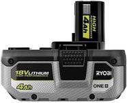 TTI Ryobi PBP004 ONE+ High Performance 18 Volts Lithium-Ion 4.0 Ah Battery