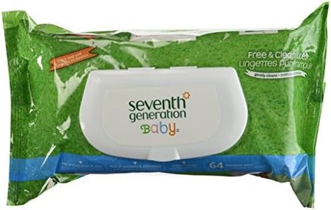 Seventh Generation Free and Clear Wipes Unscented - 64 Wipes