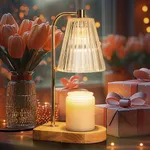 Marycele Candle Warmer Lamp with Timer, Mothers Valentines Day Gifts for Mom, Birthday Gifts for Mom from Daughter, Home Decor Presents for Mother, Wax Melt Warmer Lamp with 2 Bulbs for Jar Candles