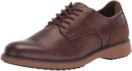 Dr. Scholl's Shoes Men's Sync Up Oxfords, Brown Synthetic, 8