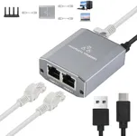 ELUTENG Ethernet Splitter 1 to 2, 1
