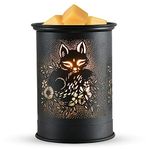 kobodon Metal Wax Warmer Candle Wax Burner, Electirc Wax Melt Warmer Candle Melter and Wax Warmer for Home Office Decor(Fox)…