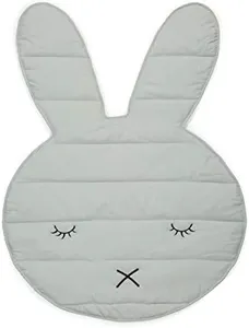 Lincove Quilted Decorative Washable Bunny Baby Newborn Cotton Floor Mat