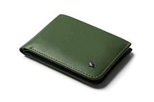 Bellroy Hide & Seek Wallet (Slim Leather Bifold Design, RFID Protected, Holds 5-12 Cards, Coin Pouch, Flat Note Section, Hidden Pocket) - RangerGreen