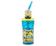 Joytoy ST399 3D Figurine Tumbler-Minions, Blue/Yellow, 1 Count (Pack of 1)