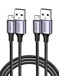 UGREEN Micro USB Cable 18W USB A to Micro USB Android Fast Charge Data Lead 2 Pack Compatible with Galaxy S7, S6, S5, A10, J7, J6 Huawei Y9, Y7, Y6, Moto E6, Xperia Z5, Z3, Kindle Fire (0.5M)