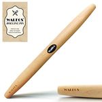 WALFOS French Rolling Pin Dough Roller for Baking,Pizza Dough Pie and Cookie Beech Roller, Wood Rolling Pins for Kitchen Tools（15.7 Inch）