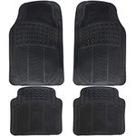 UKB4C Black Heavy Duty Rubber Floor Mats Set Non Slip Waterproof suits i10 i20 i30 i40 Atos