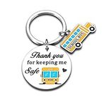 School Bus Driver Appreciation Keychain Gifts for Men Women Thank You Gifts for School Bus Driver Retirement New Job Leaving Gifts Birthday Christmas Valentines Thanksgiving Truck New Driver Keyring