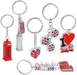 Juvale 6 Pack London Keychain Souve