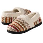 RockDove Women's Nordic Sweater Knit Slipper, 4 UK, Cinnamon