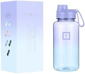 IRON °FLASK Clear Tritan Trekker Water Bottle with Chug Lid - Leak Proof & Lightweight for Gym, Hiking, Sports - Dishwasher Safe, BPA Free Plastic - Cotton Candy, 32 Oz